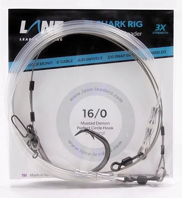 Lane Leaders 25' LBSF Shark Rig (16/0 Hook)