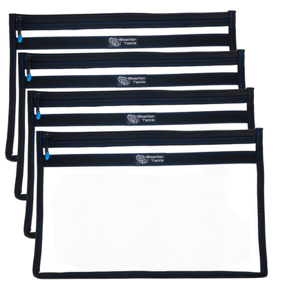 Reaction Tackle Clear Storage Bag Tackle Pak - Water-Resistant Plastic Storage - New