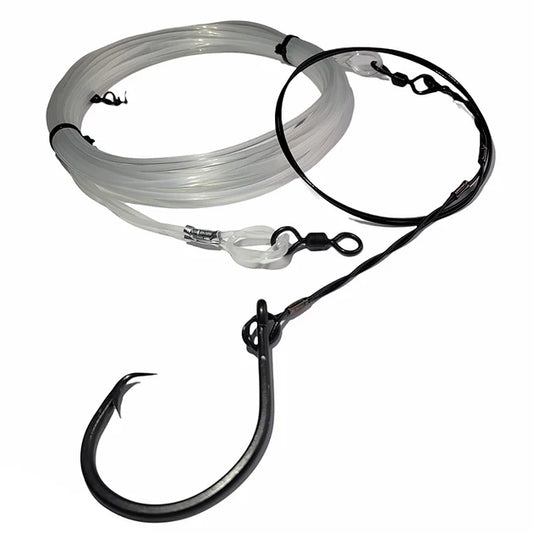 SFWW 45' LBSF Leader w/ 24/0 Hook for Shark Fishing